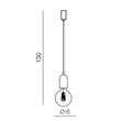 Azzardo Volta AZ-2384 Egyágú függeszték beton 1 x E27 max. 40W 130 x 6 x 6 cm Azzardo Volta AZ-2384 Egyágú függeszték beton 1 x E27 max. 40W 130 x 6 x 6 cm