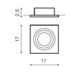 Azzardo Siro AZ-0768 Álmennyezetbe építhető lámpa fehér 1 x G53 max. 50W 2,5 x 17 x 17 cm Azzardo Siro AZ-0768 Álmennyezetbe építhető lámpa fehér 1 x G53 max. 50W 2,5 x 17 x 17 cm