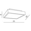Azzardo Asteria AZ-2478 Fürdőszoba mennyezeti lámpa króm fehér LED - 1 x 18W 8 x 25 x 25 cm Azzardo Asteria AZ-2478 Fürdőszoba mennyezeti lámpa króm fehér LED - 1 x 18W 8 x 25 x 25 cm