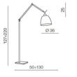 Azzardo Zyta AZ-ML2300-L-WH Állólámpa fekete fehér 1 x E27 max. 60W 220 x 130 x 36 cm Azzardo Zyta AZ-ML2300-L-WH Állólámpa fekete fehér 1 x E27 max. 60W 220 x 130 x 36 cm
