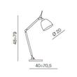 Azzardo Zyta AZ-MT2300-S-AL-BK Éjjeli asztali lámpa alumínium fekete 1 x E27 max. 60W 79 x 70,5 x 20 cm Azzardo Zyta AZ-MT2300-S-AL-BK Éjjeli asztali lámpa alumínium fekete 1 x E27 max. 60W 79 x 70,5 x 20 cm