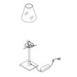 Fabas Luce LUCY 2653-30-178 Asztali lámpa nikkel 1 x max 60 E14 W 36x14 cm Fabas Luce LUCY 2653-30-178 Asztali lámpa nikkel 1 x max 60 E14 W 36x14 cm