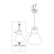 Fabas Luce DIANA 2753-45-138 Egyágú függeszték króm 1 x max 75 E27 W Max 200x23 cm Fabas Luce DIANA 2753-45-138 Egyágú függeszték króm 1 x max 75 E27 W Max 200x23 cm