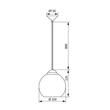 Kanlux Brago 24330 Egyágú függeszték fekete átlátszó 1 x E27 max. 40W 80 x 20 x 20 cm Kanlux Brago 24330 Egyágú függeszték fekete átlátszó 1 x E27 max. 40W 80 x 20 x 20 cm