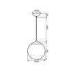 Kanlux Gandes 26330 Egyágú függeszték króm fehér 1 x E27 max. 40W 100 x 20 x 20 cm Kanlux Gandes 26330 Egyágú függeszték króm fehér 1 x E27 max. 40W 100 x 20 x 20 cm