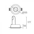 Leds-C4 GES 90-1809-14-00 Beépíthető lámpa fehér gipsz Leds-C4 GES 90-1809-14-00 Beépíthető lámpa fehér gipsz