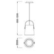 Mantra NORDICA 4927 Egyágú függeszték 1xE27 max. 23W d200x600-1500 mm Mantra NORDICA 4927 Egyágú függeszték 1xE27 max. 23W d200x600-1500 mm