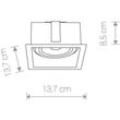 Nowodvorski Mod TL-9417 Álmennyezetbe építhető lámpa fekete 1 x GU10 max. 75W Nowodvorski Mod TL-9417 Álmennyezetbe építhető lámpa fekete 1 x GU10 max. 75W