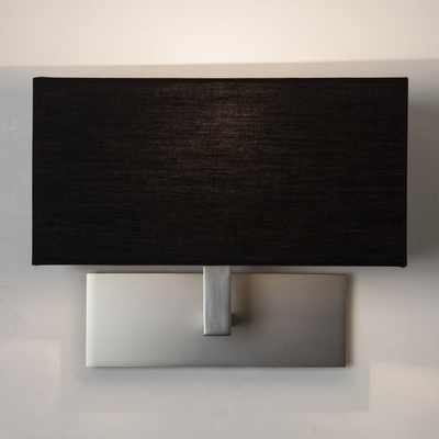 Astro 1080022 fürdőszoba fali lámpa matt nikkel fekete fém textil