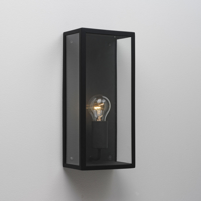 Astro Messina 1183001 fürdőszoba fali lámpa fekete átlátszó fém