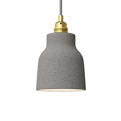 Kerámia lámpabúra Váza, Materia kollekció - Made in Italy cement hatás-fehér