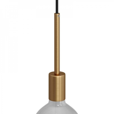 Hengeres fém E27 lámpatartó készlet 15 cm-es kábelbilincssel