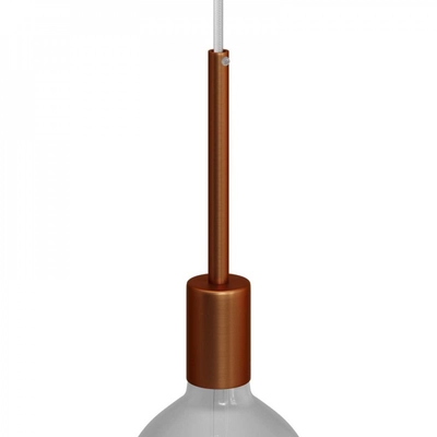 Hengeres fém E27 lámpatartó készlet 15 cm-es kábelbilincssel