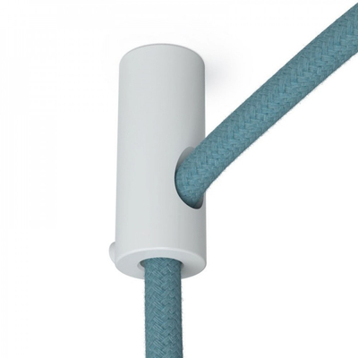 Creative-Cables Decentralizer, White ceiling hook and stop for fabric cable DCS01BIA kábelrögzítő fehér műanyag