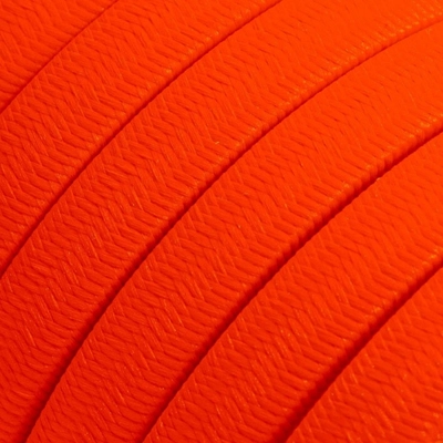 Elektromos kábel String Lights számára, műselyemszövet Orange Fluo CF15 bevonattal