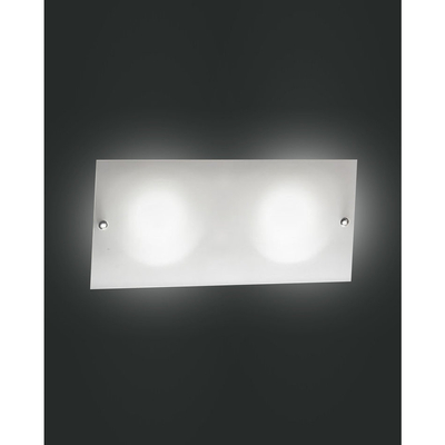 Fabas Luce LOWELL 3086-21-102 fali lámpa szatinált nikkel fehér fém üveg