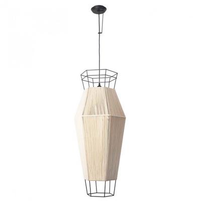 Leds-C4 LEGATO 00-5931-05-20 egyágú függeszték fekete bézs acél szövet