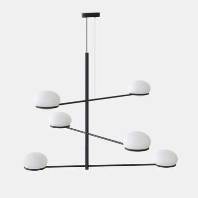 Leds-C4 Coco Chandelier 00-7986-05-M1 modern csillár fekete fehér