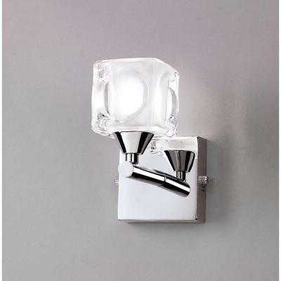 Mantra CUADRAX CHROME GLASS 0952 falikar króm fém üveg