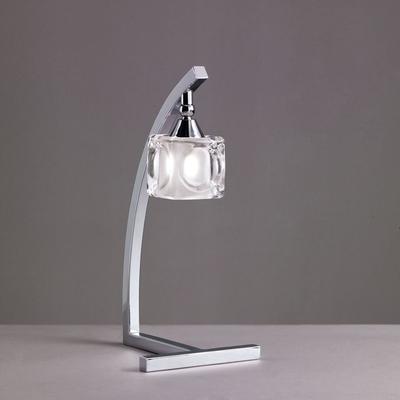 Mantra CUADRAX CHROME GLASS 0954 asztali lámpa króm fém üveg
