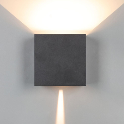 Mantra DAVOS XL 7437 kültéri fali led lámpa fekete fekete alumínium alumínium