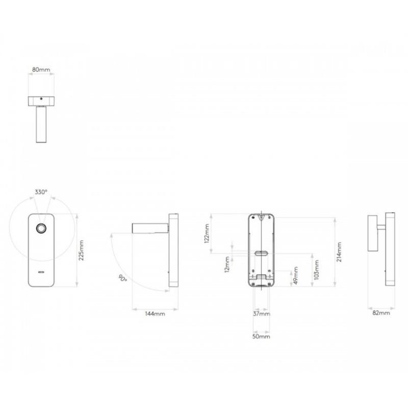 Astro Enna Surface USB 1058154 fali olvasólámpa
