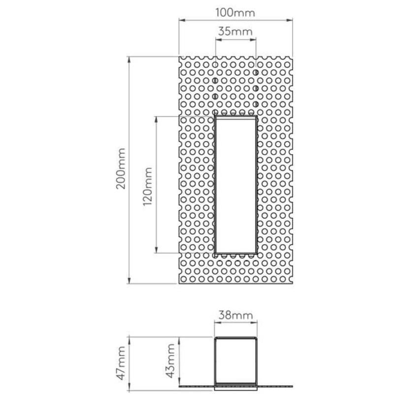 Astro Borgo 1212027 Süllyesztett Lámpa Fehér Fém