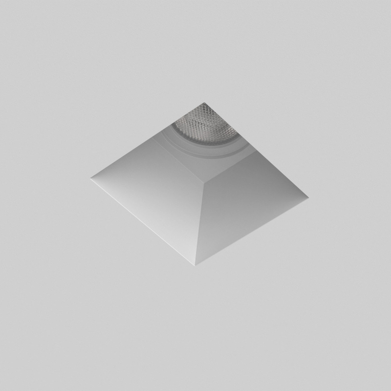 Astro Blanco Square Fixed 1253002 Álmennyezetbe Építhető Lámpa Fehér Gipsz