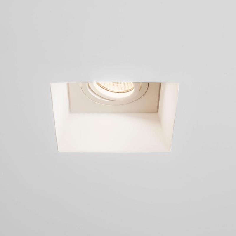 Astro Blanco Twin Square 1253007 Álmennyezetbe Építhető Lámpa Fehér Gipsz