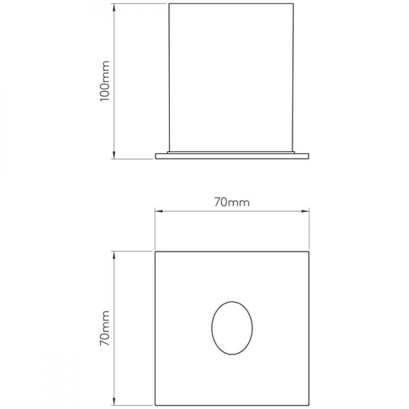 Astro Tango 1175005 Kültéri Fali Led Lámpa Króm Fém