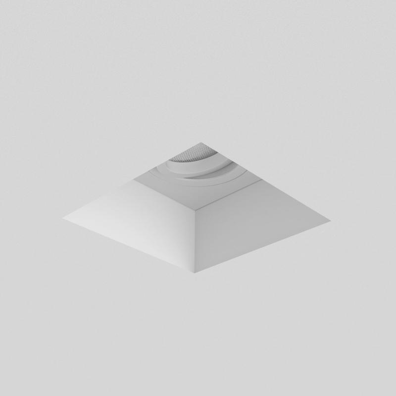 Astro Blanco Twin Square 1253007 Álmennyezetbe Építhető Lámpa Fehér Gipsz