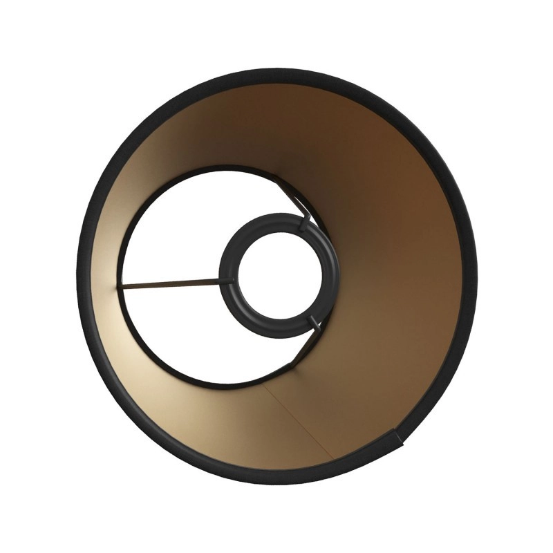 Impero szövet lámpabúra E27-es rögzítéssel asztali vagy fali lámpához - Made in Italy fekete cinette