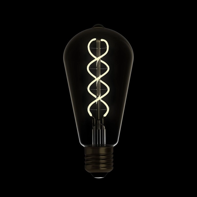 LED izzó arany B01 5V Collection Spiral Filament Edison ST64 1,3W E27 Dimmelhető 2500K