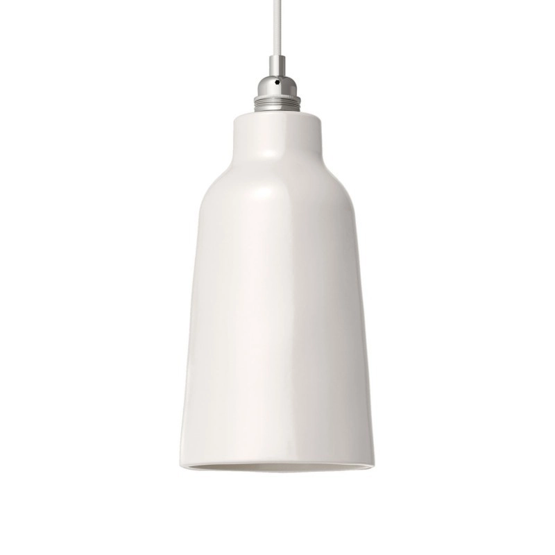Kerámia lámpaernyő Palack, Materia kollekció - Made in Italy Fényes fehér