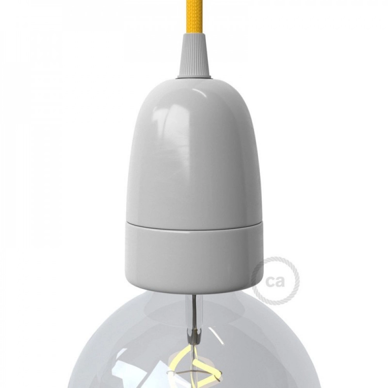 Porcelán E40 lámpatartó készlet