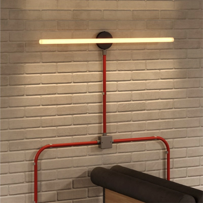 Creative-Tube rugalmas védőcső, Rayon Red RM09 szövetburkolat, 20 mm átmérőjű
