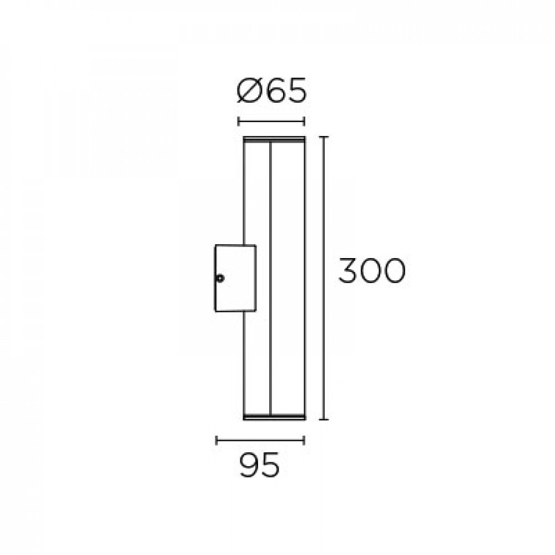 Leds-C4 MONACO 05-9780-34-M1 kültéri fali led lámpa szürke műanyag