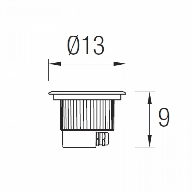 Leds-C4 Gea 55-9663-Ca-Cl Talajba Süllyeszthető Lámpa Inox Üveg