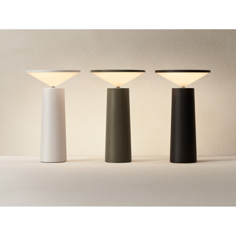 Leds-C4 COCKTAIL LED 10-8327-EX-EX ledes asztali lámpa oliva szatén alumínium műanyag