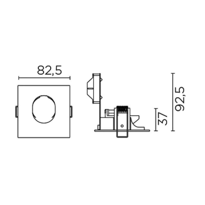 Leds-C4 PAT DN-1698-14-00 Beépíthető lámpa fehér alumínium