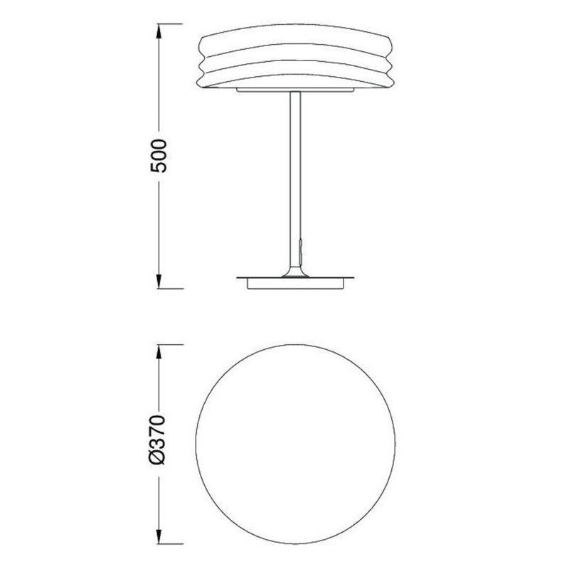 Mantra MEDITERRANEO 3626 asztali lámpa  króm   fém