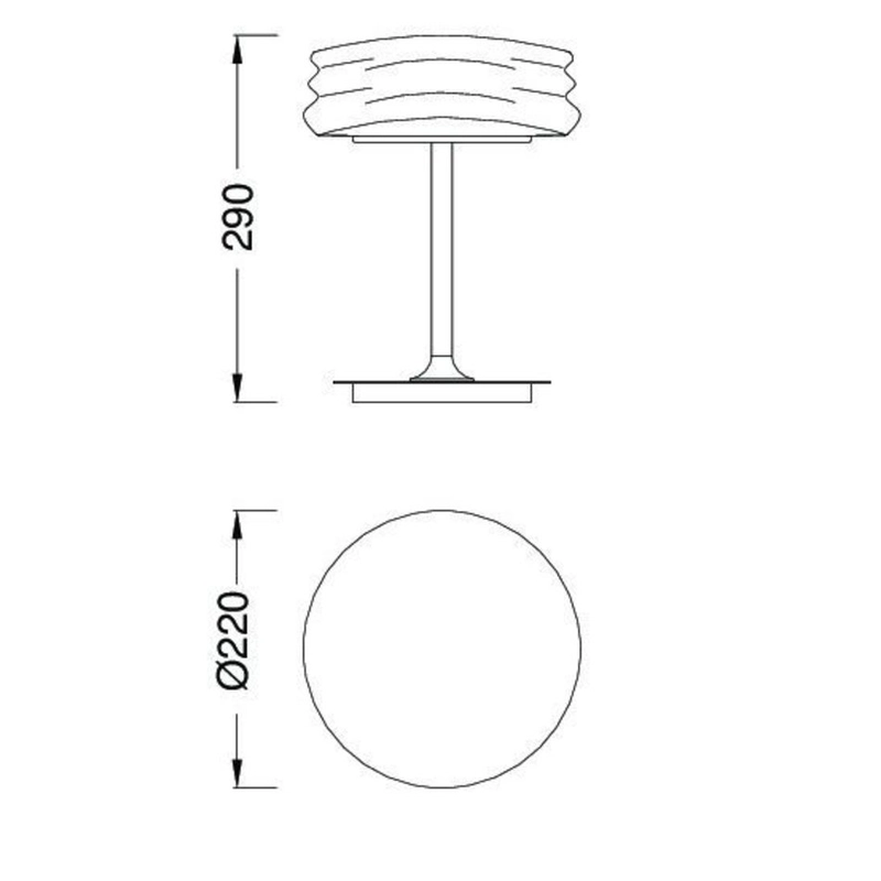 Mantra MEDITERRANEO 3627 asztali lámpa króm fém