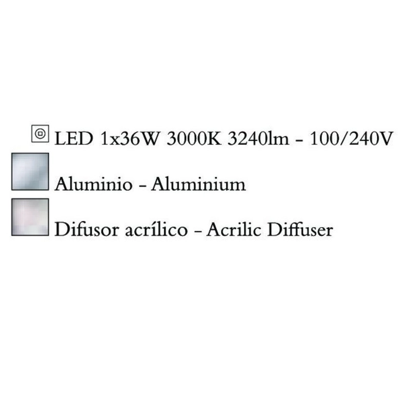 Mantra DISCOBOLO 4087 mennyezeti lámpa alumínium alumínium