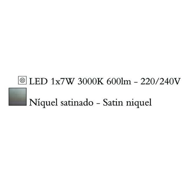 Mantra PHUKET 4948 érintőkapcsolós asztali lámpa  nikkel   fém
