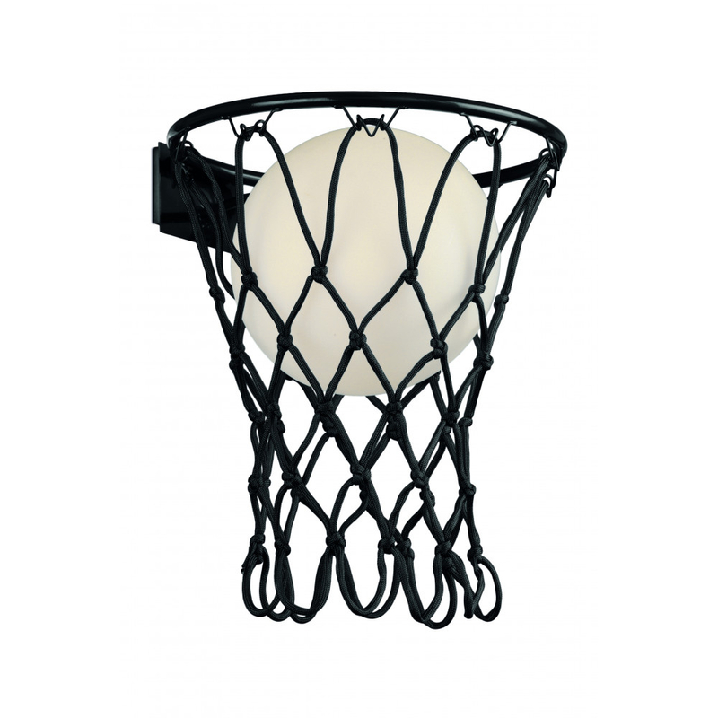 Mantra Basketball 7243 fali gyereklámpa fekete fehér fém kötél
