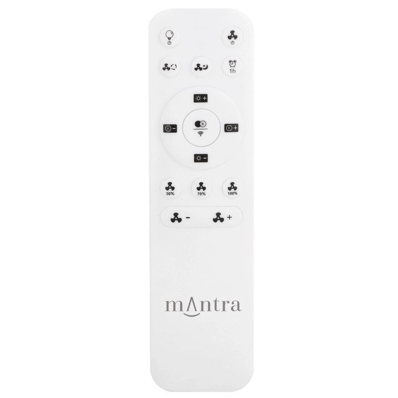 Mantra AliSIO MINI 7495 mennyezeti ventilátor fekete-fehér LED
