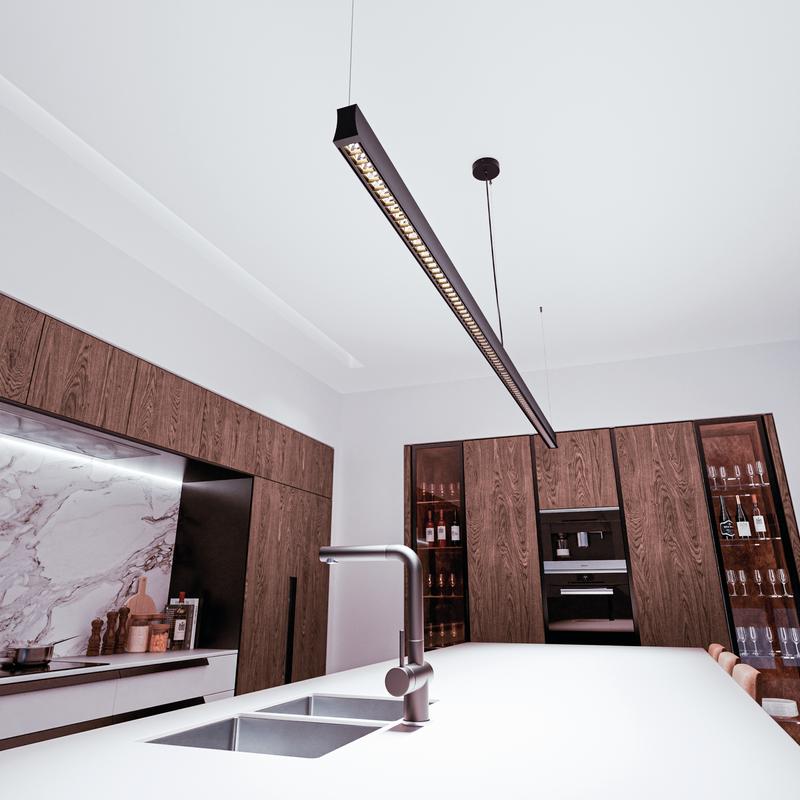  Mantra Hanok 7554 irodai led világítás fekete alumínium
