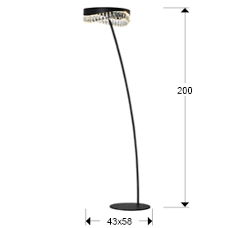 Schuller 294867 fekete állólámpa
