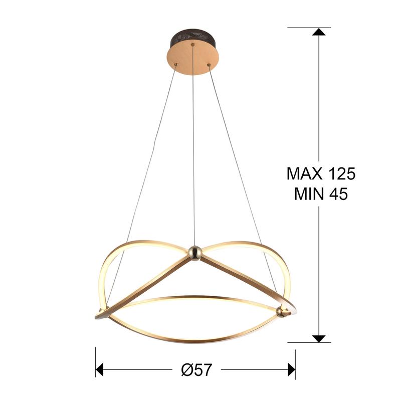 Schuller ocellis 757232 függeszték rózsaarany